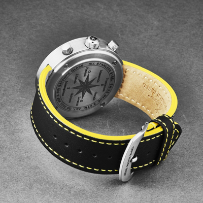 Pre-owned Zeno Men's 'rondo' Chronograph Black Dial Automatic Watch B560-a19