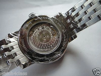 Pre-owned Epos Emotion Mechanical 24 Hour Black Dial Date Sun Moon 3390 Eta 2892-a2