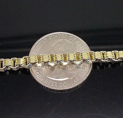 Pre-owned Globalwatches10 Real 10k Yellow Gold Men Byzantine Box Chain Necklace 32" Inch