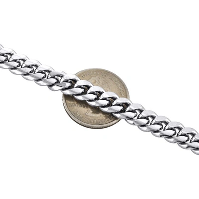 Pre-owned Jfl Diamonds & Timepieces 10k White Gold 8.75mm Solid Miami Cuban Link Necklace Box Clasp Chain 24 Inch