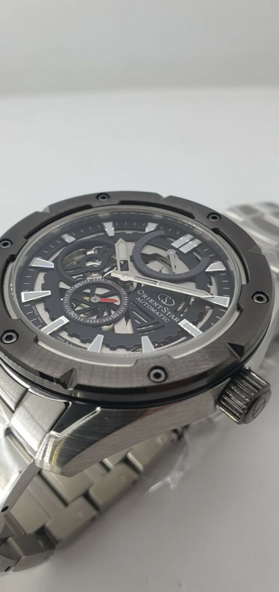 Pre-owned Orient Star Orientstar: Avant-garde Skeleton 100-m Mechanical Sapphire Av0a01b Made In Japan