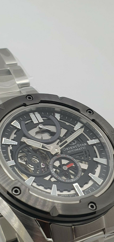 Pre-owned Orient Star Orientstar: Avant-garde Skeleton 100-m Mechanical Sapphire Av0a01b Made In Japan