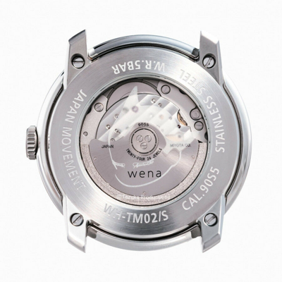 Pre-owned Sony Wena Wrist Three Hands Mechanical Silver Atom Edition Wnw-sb12a/s Astro Boy