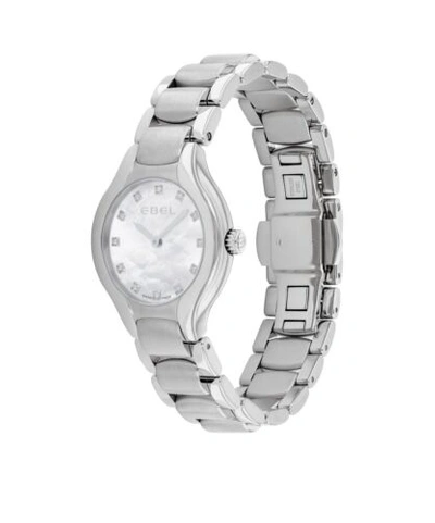 Pre-owned Ebel Brand  Women's Beluga Mother Of Pearl With Diamond Markers Watch 1216038