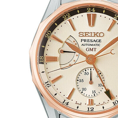 Pre-owned Seiko Presage Ocean Traveler Sarf012 Men's Watch Automatic Gmt Orange 2021