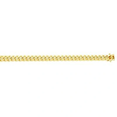 Pre-owned R C I 14k Yellow Gold Men's Miami Cuban Curb Link 24" 6mm 24 Grams Chain/necklace In No Stone
