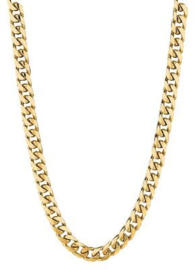 Pre-owned R C I 14k Yellow Gold Men's Miami Cuban Curb Link 24" 6mm 24 Grams Chain/necklace In No Stone