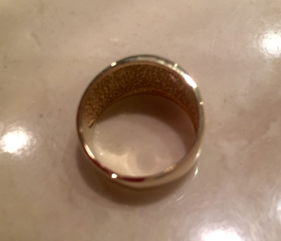 Pre-owned Stuller 14k Gold Ring 12mm Wide Half Round Band In 14k Yellow White Or Rose Gold