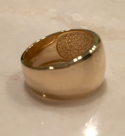 Pre-owned Stuller 14k Gold Ring 12mm Wide Half Round Band In 14k Yellow White Or Rose Gold