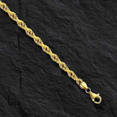 Pre-owned R C I 14k Solid Yellow Gold Diamond Cut Rope Chain Necklace 30" 2.75mm 15 Grams (r021)