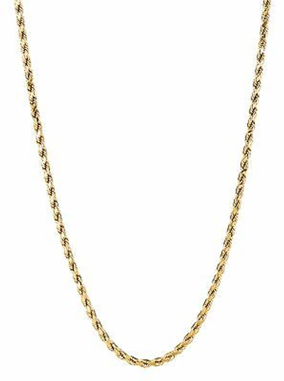 Pre-owned R C I 14k Solid Yellow Gold Diamond Cut Rope Chain Necklace 30" 2.75mm 15 Grams (r021)