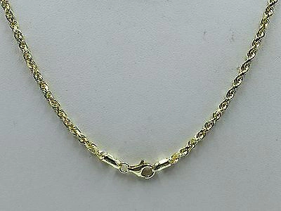 Pre-owned R C I 14k Solid Yellow Gold Diamond Cut Rope Chain Necklace 30" 2.75mm 15 Grams (r021)