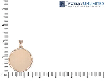 Pre-owned Jewelry Unlimited 3 Pointer 1 3/5 Ct Real Diamond Memory Frame Gold Pendant 2" In G-h