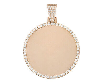 Pre-owned Jewelry Unlimited 3 Pointer 1 3/5 Ct Real Diamond Memory Frame Gold Pendant 2" In G-h