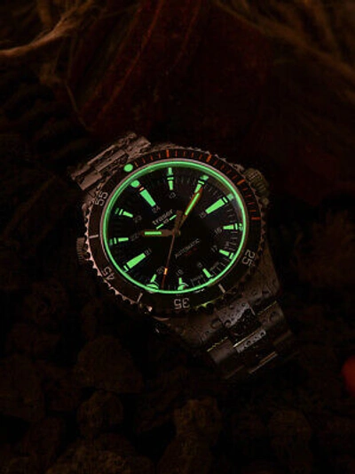 Pre-owned Traser H3 110324 P67 Diver Automatic Black 46mm 50atm