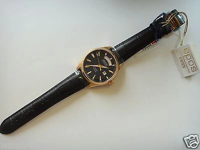 Pre-owned Epos Passion-day Date Self-winding Eta 2834-2 Rose Gold Pvd Blk Ø43mm Luminescet