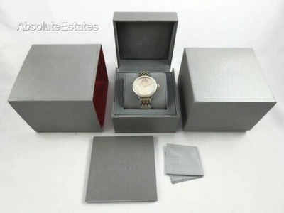 Pre-owned Michele Serein Broadway Two Tone Edition Watch Diamond Mw21g01c5100