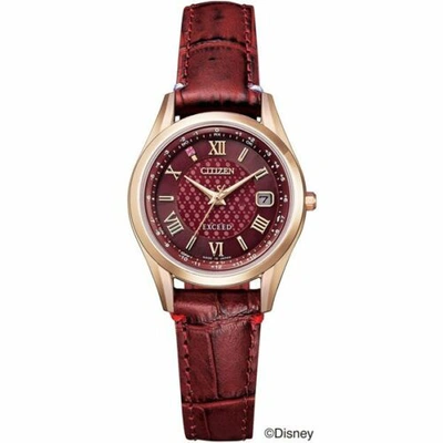 Pre-owned Citizen Es9378-01x [exceed Eco Drive Radio Watch Minnie Disney Collection]