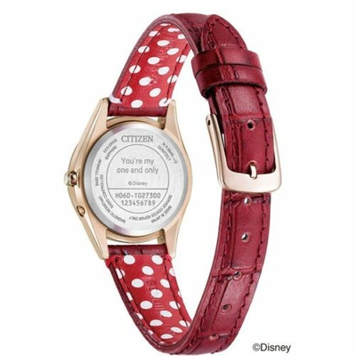 Pre-owned Citizen Es9378-01x [exceed Eco Drive Radio Watch Minnie Disney Collection]