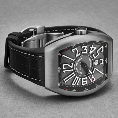 Pre-owned Franck Muller Men's 'vanguard' Grey Dial Automatic Watch 45scbrshgrywht