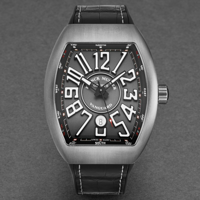 Pre-owned Franck Muller Men's 'vanguard' Grey Dial Automatic Watch 45scbrshgrywht