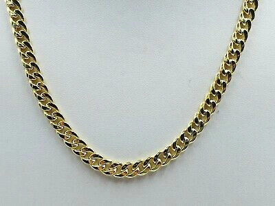Pre-owned R C I 14k Yellow Gold Men's Miami Cuban Curb Link 22" 5mm 18 Grams Chain/necklace In No Stone