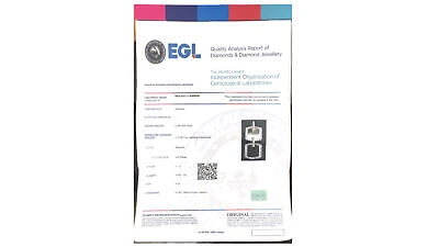 Pre-owned Jewelry Unlimited Double Dog-tag Egl Certified Vvs 12ct Real Diamond Pendant 10k 2.5" In I-j