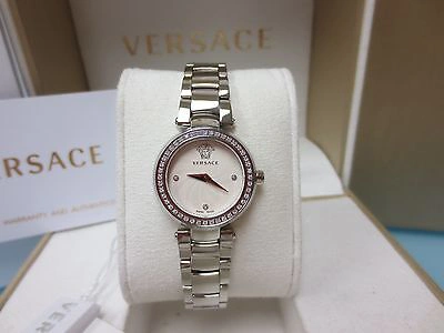 Pre-owned Versace Women's M5q91d001 S099 Mystique Diamond Swiss Stainless Steel Watch