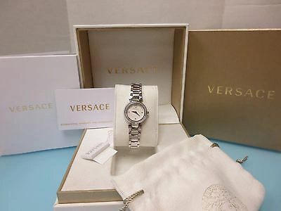 Pre-owned Versace Women's M5q91d001 S099 Mystique Diamond Swiss Stainless Steel Watch