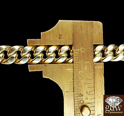 Pre-owned Globalwatches10 Real 10k Yellow Gold Men's Jesus Charm/pendant With 26 Inch Miami Cuban Chain.