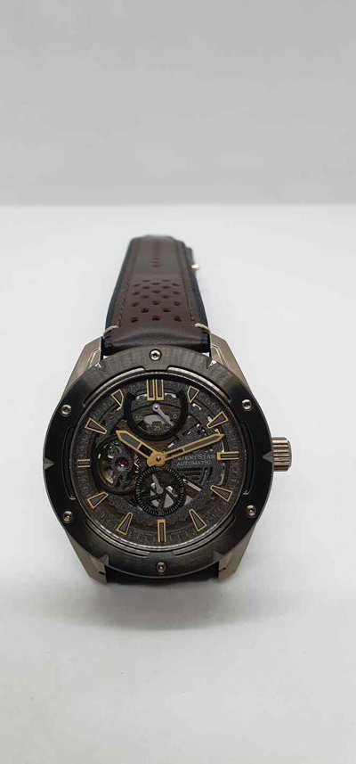 Pre-owned Orient Star Orientstar: Avant-garde Skeleton 100-m Mechanical Sapphire Av0a04b Made In Japan