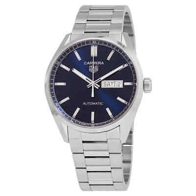 Pre-owned Tag Heuer Carrera Automatic Blue Dial Men's Watch Wbn2012-ba0640