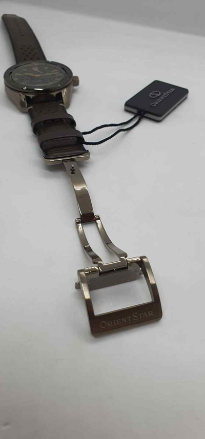 Pre-owned Orient Star Orientstar: Avant-garde Skeleton 100-m Mechanical Sapphire Av0a04b Made In Japan