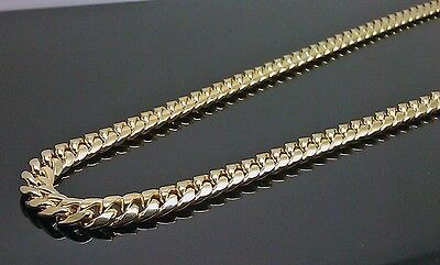 Pre-owned G&d Real 10k Yellow Gold Cuban Link Chain Necklace 6mm 26" Box Clasp For Men Genuine