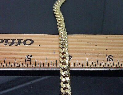 Pre-owned G&d Real 10k Yellow Gold Cuban Link Chain Necklace 6mm 26" Box Clasp For Men Genuine