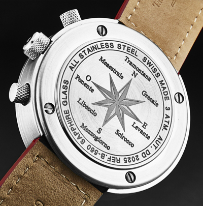 Pre-owned Zeno Men's 'rondo' Chronograph Black Dial Automatic Watch B560-a17