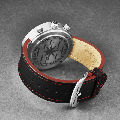 Pre-owned Zeno Men's 'rondo' Chronograph Black Dial Automatic Watch B560-a17