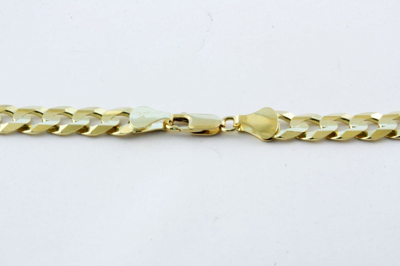 Pre-owned Gd Diamond 71 Gm 14k Gold Solid Heavy Yellow Men's Flat Cuban Necklace Chain 26" 9.80 Mm