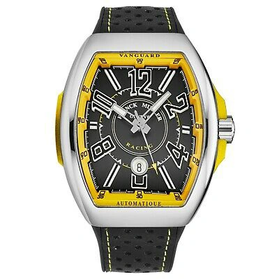 Pre-owned Franck Muller Men's 'vanguard Racing' Black Dial Automatic Watch 45scracingblkyl