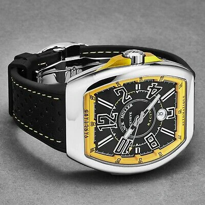 Pre-owned Franck Muller Men's 'vanguard Racing' Black Dial Automatic Watch 45scracingblkyl