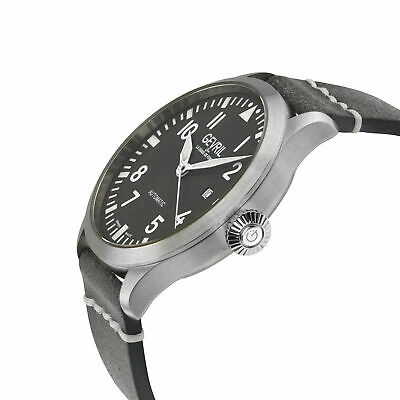 Pre-owned Gevril Men's Vaughn 43505 Swiss Automatic Sw200 Sellita Movement Leather Watch