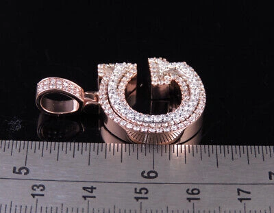Pre-owned Jewelry Unlimited Custom 3d Letter Initial Diamond Pendant Charm 10k Twotone Gold 1 4/5 Ct 1.5" In G-h
