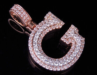 Pre-owned Jewelry Unlimited Custom 3d Letter Initial Diamond Pendant Charm 10k Twotone Gold 1 4/5 Ct 1.5" In G-h