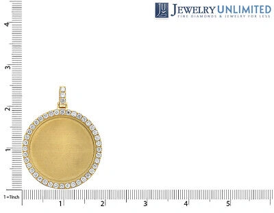 Pre-owned Jewelry Unlimited 10k Gold 15 Pointer 7.25ct Real Diamond Round Memory Pendant In G-h