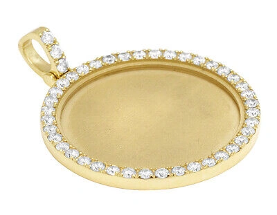Pre-owned Jewelry Unlimited 10k Gold 15 Pointer 7.25ct Real Diamond Round Memory Pendant In G-h