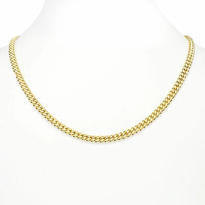 Pre-owned Nuragold 10k Yellow Gold Solid 6mm Mens Miami Cuban Link Chain Necklace Box Clasp 22"