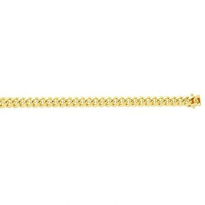 Pre-owned R C I 14k Yellow Gold 22" Men's Miami Cuban Curb Link 6.5mm 30 Grams Chain/necklace In No Stone