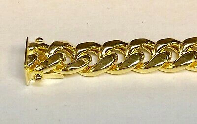 Pre-owned R C I 14k Yellow Gold 22" Men's Miami Cuban Curb Link 6.5mm 30 Grams Chain/necklace In No Stone