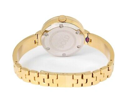 Pre-owned Movado Bold 3600282 Women's 34mm Studded Minimal Gold Bracelet Quartz Watch