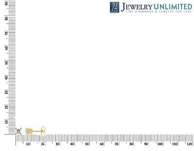 Pre-owned Jewelry Unlimited Solid 14k Yellow Gold Princess Cut Diamond Solitaire Studs Earrings 1ct